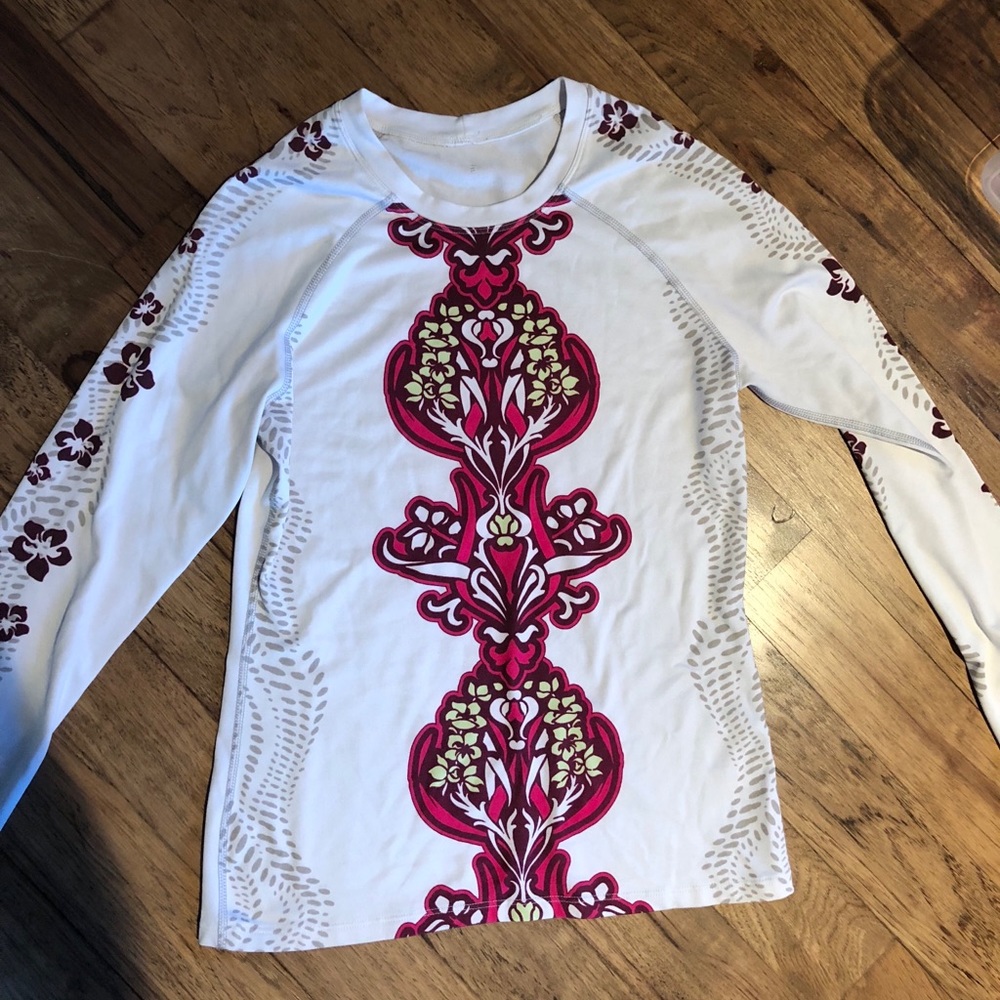 ATHLETA Floral Hiking and Yoga Shirt